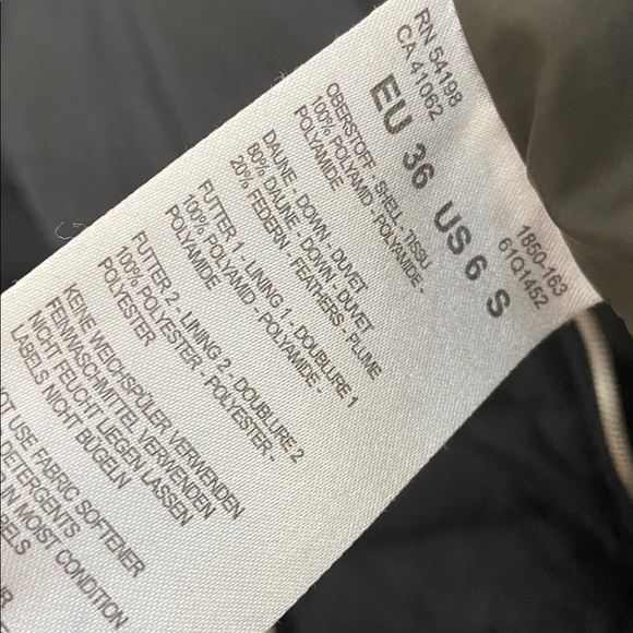 Bogner Fire + Ice Quilted Down Coat Black 600 Fill Size 6 Small - Picture 9 of 13